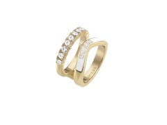 Guess Originální pozlacený prsten Perfect Liaison JUBR03072JWYGWH 52 mm