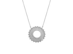 Hot Diamonds Krásný stříbrný náhrdelník s diamantem Blossom DN191 (řetízek, přívěsek)
