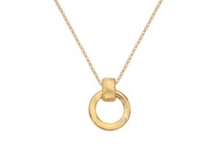 Hot Diamonds Luxusní pozlacený náhrdelník s diamantem Jac Jossa Hope DP847 (řetízek, přívěsek)