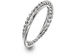 Hot Diamonds Luxusní stříbrný prsten s pravým diamantem Jasmine DR210 51 mm