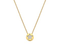 Hot Diamonds Pozlacený náhrdelník s diamantem a topazy Jac Jossa Soul DP919(řetízek, přívěsek)
