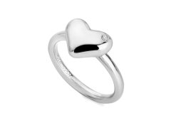 Hot Diamonds Romantický stříbrný prsten s diamantem Desire DR274 56 mm