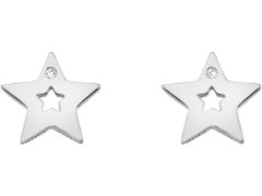 Hot Diamonds Stříbrné hvězdičkové náušnice s pravými diamanty Amulets DE587