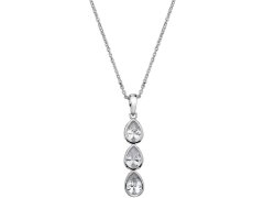 Hot Diamonds Stříbrný náhrdelník s třpytivým přívěskem Emozioni Acqua Amore EP038