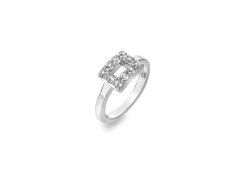 Hot Diamonds Stříbrný prsten s diamantem a topazy Echo DR240 60 mm