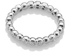 Hot Diamonds Třpytivý stříbrný prsten Emozioni ER024 51 mm