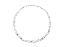 Hot Diamonds Výrazný stříbrný náhrdelník Tide DN194