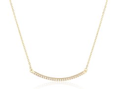 JVD Elegantní pozlacený náhrdelník se zirkony SVLN0424XH2GO45