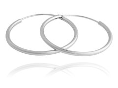 JVD Nestárnoucí stříbrné kruhové náušnice SVLE0208XD500 2 cm