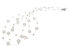 JwL Luxury Pearls Náhrdelník z levitujících pravých perel JL0203