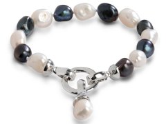 JwL Luxury Pearls Náramek z pravých perel ve dvou odstínech JL0317