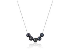 JwL Luxury Pearls Elegantní stříbrný náhrdelník s pravými říčními perlami JL0783