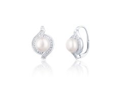 JwL Luxury Pearls Krásné stříbrné náušnice s pravými perlami JL0718