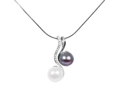JwL Luxury Pearls Perlový náhrdelník 3v1 JL0540 (řetízek, přívěsek, přívěsek )