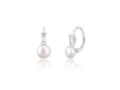 JwL Luxury Pearls Půvabné stříbrné náušnice s pravými perlami JL0716