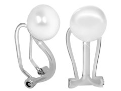 JwL Luxury Pearls Stříbrné náušnice klipsy s pravou perlou JL0398
