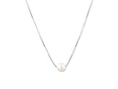JwL Luxury Pearls Stříbrný náhrdelník s mořskou japonskou perlou Akoya JL0800