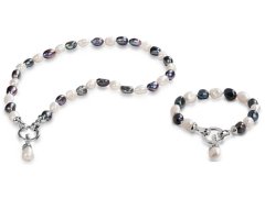 JwL Luxury Pearls Zvýhodněná souprava šperků JL0316 a JL0317 (náhrdelník, náramek)