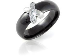 Modesi Černý keramický prsten QJRQY6157KL 52 mm