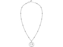 La Petite Story Ocelový náhrdelník s kuličkami Holčička LPS10AQL01