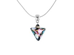Lampglas Krásný náhrdelník Crazy Triangle s 24karátovým zlatem v perle Lampglas