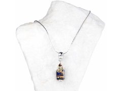 Lampglas Mimořádný dámský náhrdelník Queen of the Night s 24karátovým zlatem v perle Lampglas NSA5