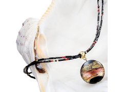 Lampglas Tajemný dámský náhrdelník Mystery s perlou Lampglas s 24karátovým zlatem NP18