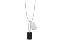Lotus Style Pánský ocelový bicolor náhrdelník s přívěsky Urban Man LS2139-1/5