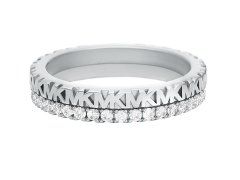 Michael Kors Elegantní stříbrný prsten se zirkony MKC1581AN040 57 mm
