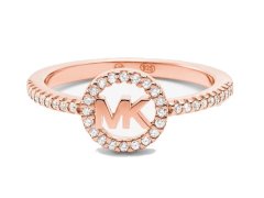 Michael Kors Luxusní bronzový prsten se zirkony MKC1250AN791 57 mm