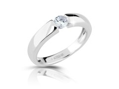Modesi Stříbrný prsten s kubickým zirkonem M01211 52 mm