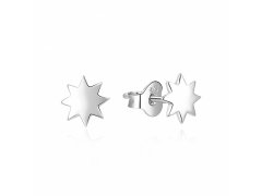 MOISS Minimalistické stříbrné náušnice Hvězdy E0002491
