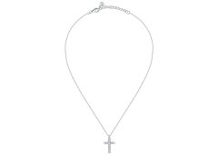 Morellato Moderní stříbrný náhrdelník s křížkem Medium Cross Tesori SAIW117