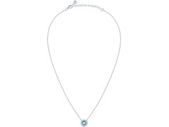 Morellato Něžný stříbrný náhrdelník s akvamarínem a krystaly Tesori SAIW94