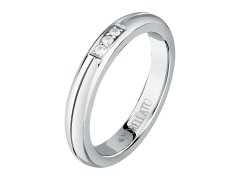 Morellato Slušivý ocelový prsten s krystaly Love Rings SNA48 52 mm