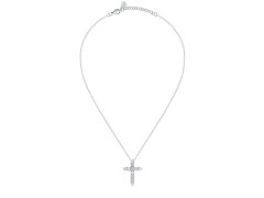 Morellato Stylový stříbrný náhrdelník s křížkem Large Cross Tesori SAIW116