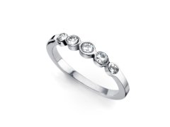 Oliver Weber Elegantní ocelový prsten s čirými krystaly Change 41164 57 mm