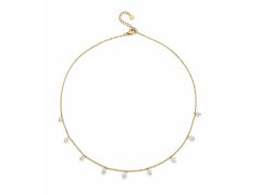 Oliver Weber Krásný pozlacený náhrdelník s perličkami Loco Silky Pearls 12313G