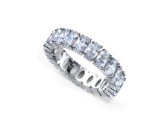 Oliver Weber Luxusní stříbrný prsten s krystaly Genuine Oval 63258 54 mm