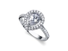Oliver Weber Půvabný stříbrný prsten Water 63267 52 mm