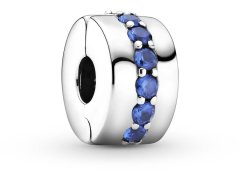 Pandora Stříbrný klip s modrými krystaly Moments 791972C01