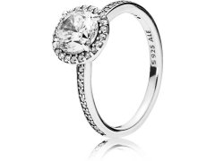 Pandora Třpytivý stříbrný prsten Timeless 196250CZ 52 mm