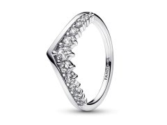 Pandora Třpytivý stříbrný prsten se zirkony Timeless 192320C01 56 mm