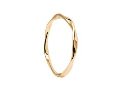 PDPAOLA Minimalistický pozlacený prsten SPIRAL Gold AN01-804 58 mm