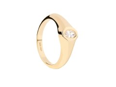 PDPAOLA Pozlacený prsten ze stříbra Karry Essentials AN01-A03 54 mm