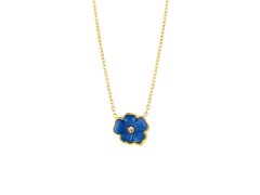 Preciosa Něžný pozlacený náhrdelník s květinou Verona 7453Y58