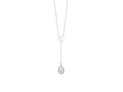 Preciosa Něžný stříbrný náhrdelník s pravou perlou Pure Pearl 5336 00