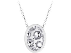 Preciosa Ocelový náhrdelník s třpytivým přívěskem Idared 7361 00