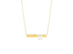 Preciosa Půvabný pozlacený náhrdelník s křišťálem Preciosa 5397Y00