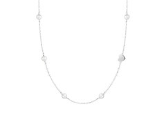Preciosa Romantický náhrdelník s říčními perlami a srdíčkem Pearl Passion 6156 01